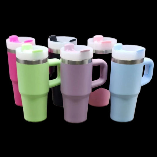 14 oz Mini Stainless Steel Tumbler W/ Handle